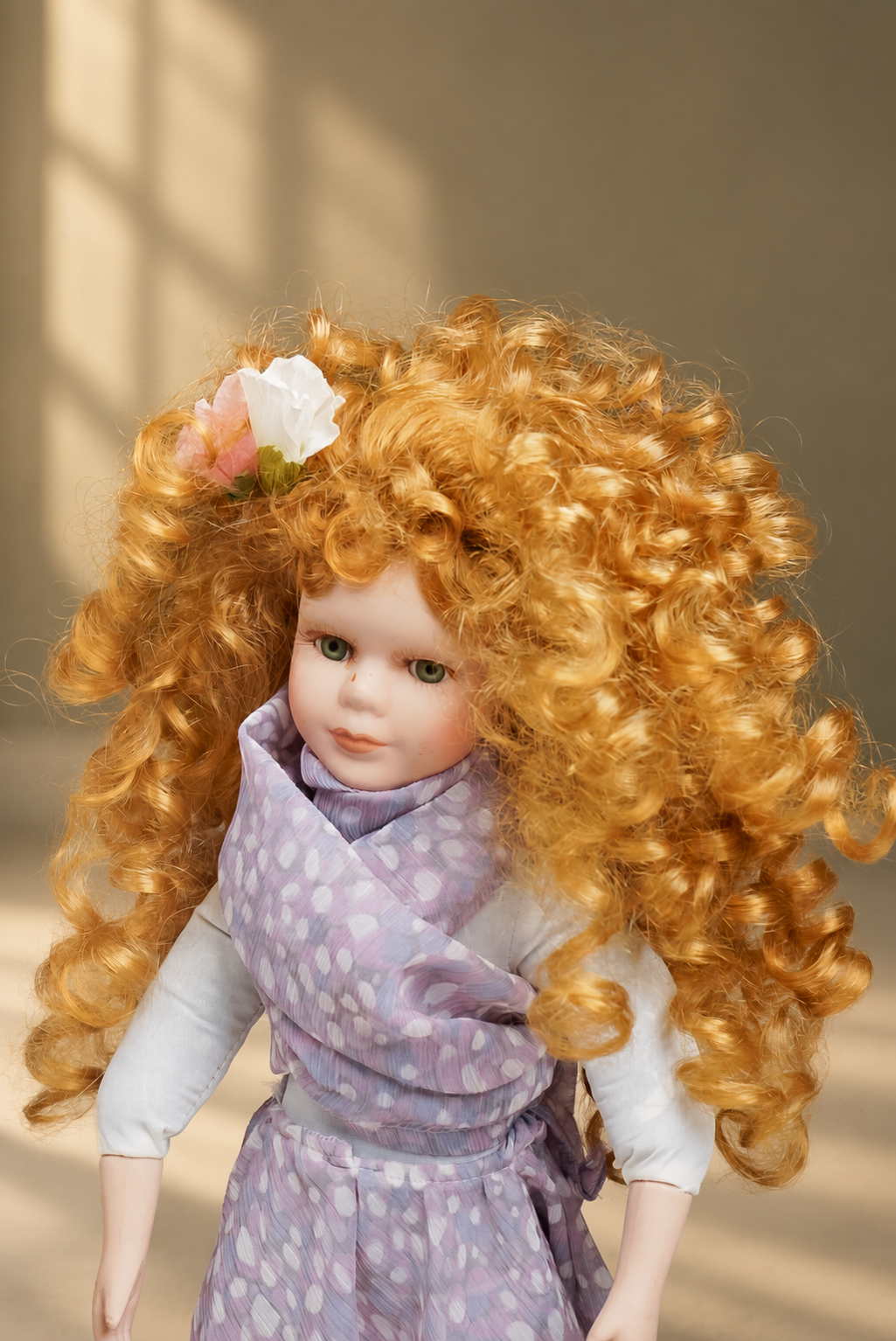 دمية بورسلان فنتج Vintage porcelain doll