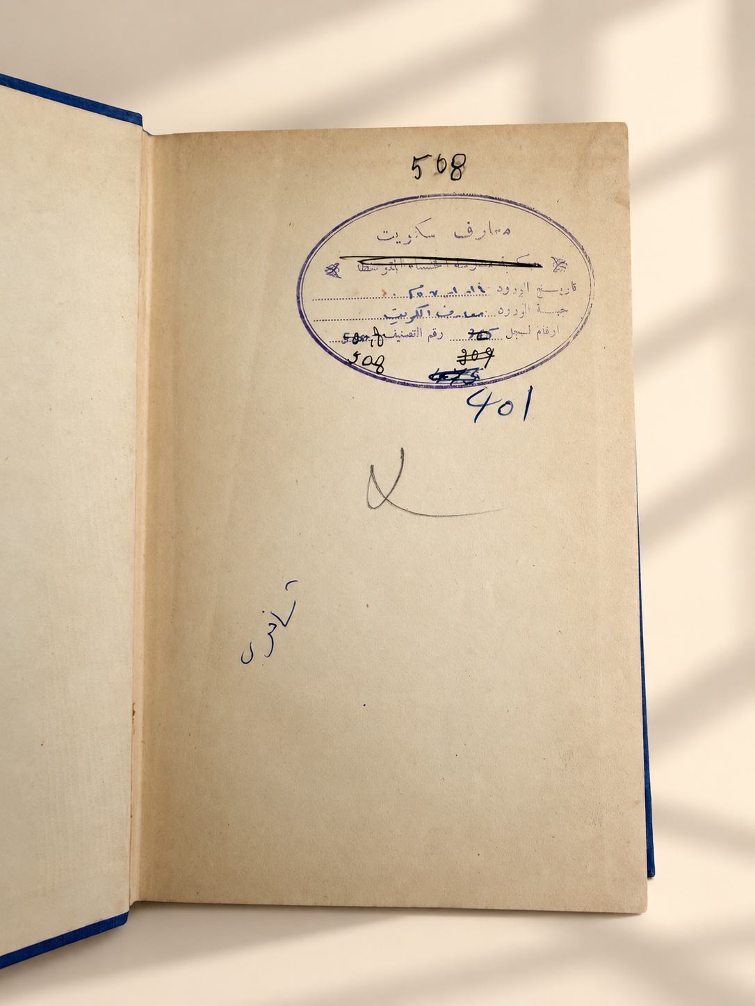 مجلدات كتب قديمة – بختم معارف الكويت