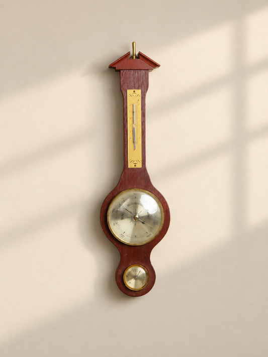 Thermometer wood بارومتر