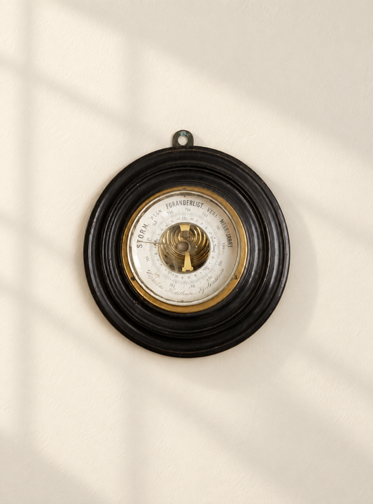 Thermometer wood بارومتر