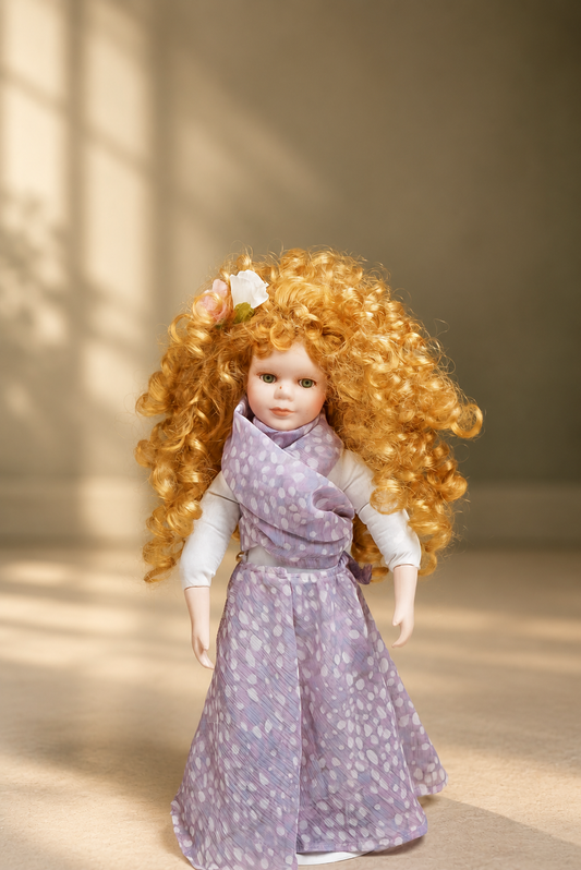 دمية بورسلان فنتج Vintage porcelain doll